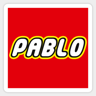 PABLO - Personalized LEGO Name Sticker